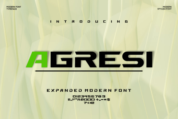 Agresi Font: Bold Modern Display Typeface for Creative Projects