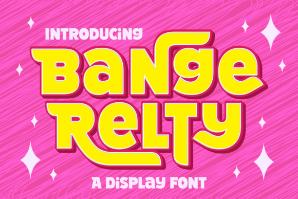 Bange Relty: A Charming Display Font for Sweet Designs