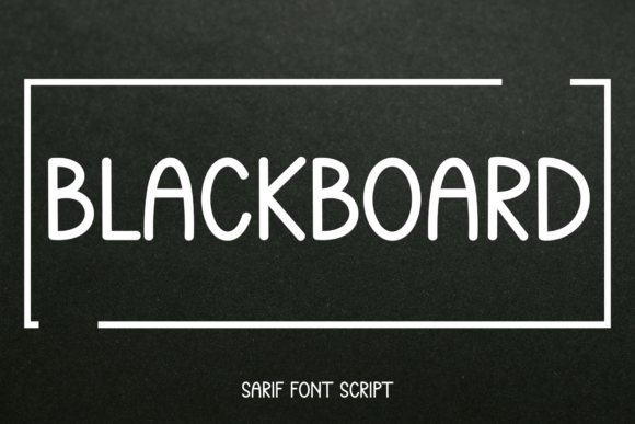 Blackboard: A Modern Display Font for Creative Projects