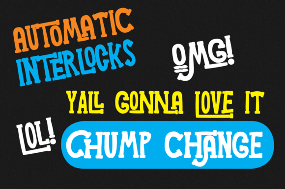 Chump Change: The Bold, All-Caps Serif Font for Impactful Design