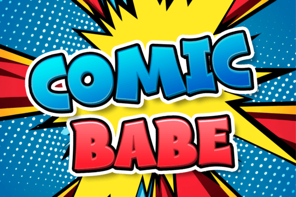 Comic Babe: A Bold Superhero Display Font for Dynamic Designs