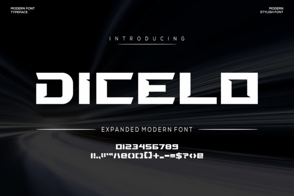 Dicelo: A Modern Display Font for Bold Design