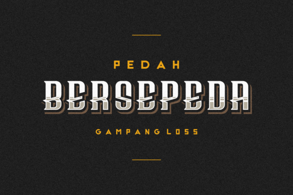 Discovering the Unique Appeal of the Bersepeda Display Font