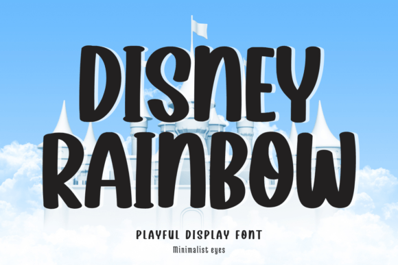 Disney Rainbow: A Bold Display Font for Vibrant Designs