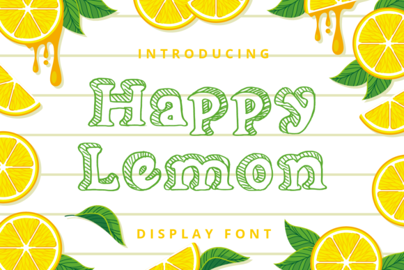 Happy Lemon: A Playful Display Font for Creative Projects
