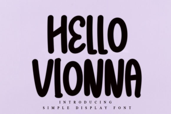 Hello Vionna: Elegant Display Font for Creative Projects
