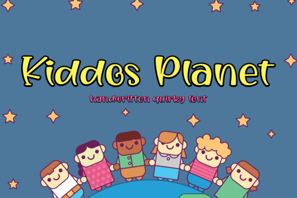 Kiddos Planet: The Cheerful Display Font for Creative Designs