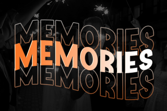 Memories: A Playful Display Font for Creative Designs