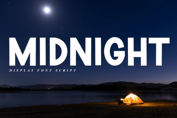Midnight: A Fresh and Elegant Display Font for Creative Projects
