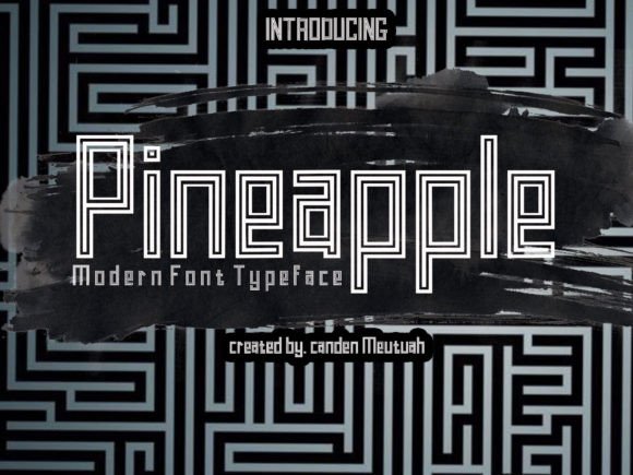 Pineapple: A Unique Display Font for Creative Projects