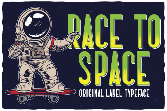 Race to Space: Bold Typography for Stellar Designs