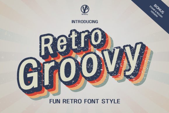 Retro Groovy: A Cool, Retro, and Cute Display Font