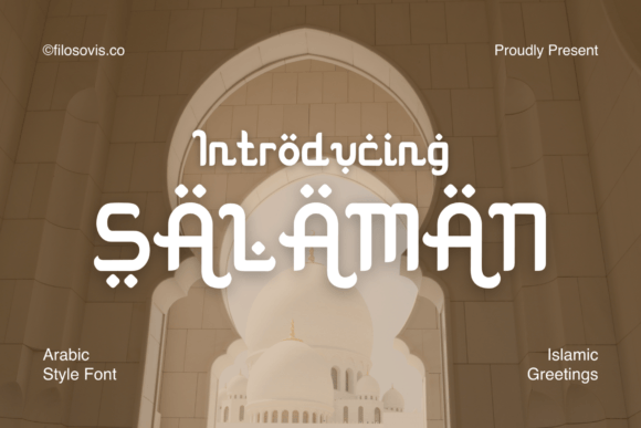 Salaman: A Playful, Modern Arabic-Style Display Font