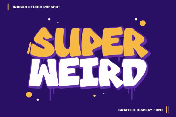 Super Weird: A Bold Graffiti Display Font for Edgy Designs