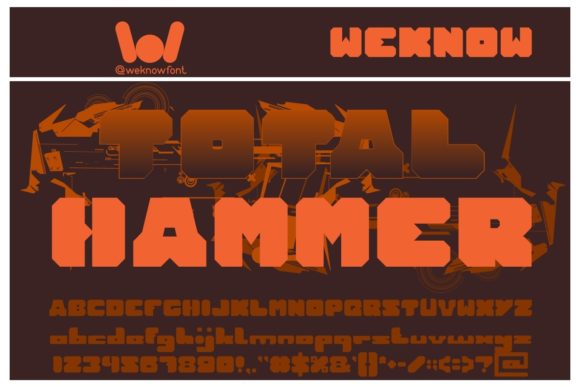Total Hammer: A Bold, Modern Display Typeface